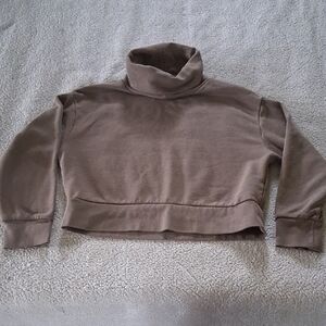 Zara Taupe Turtleneck Sweater